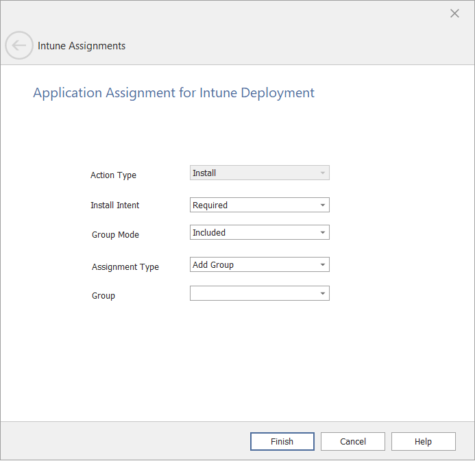 Intune Assignments Wizard / Application Assignment for Intune Deployment Panel